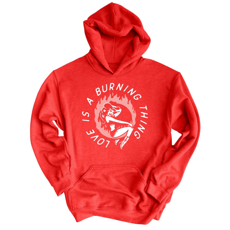 Ring of Fire Graphic Hoodie - Red