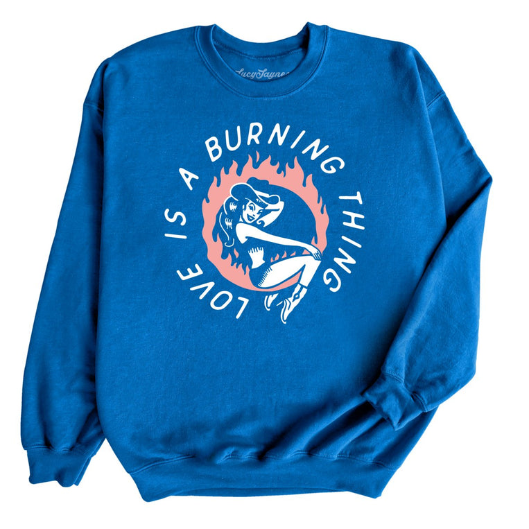 Ring of Fire Graphic Sweatshirt - Royal