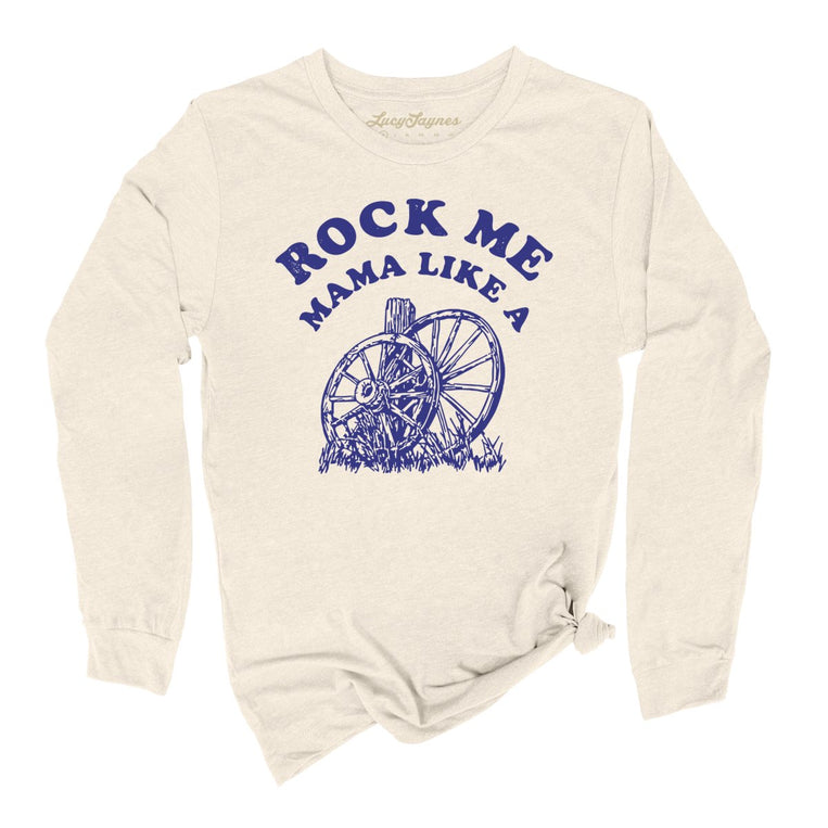 Rock Me Mama Graphic Long Sleeve Tee - Natural
