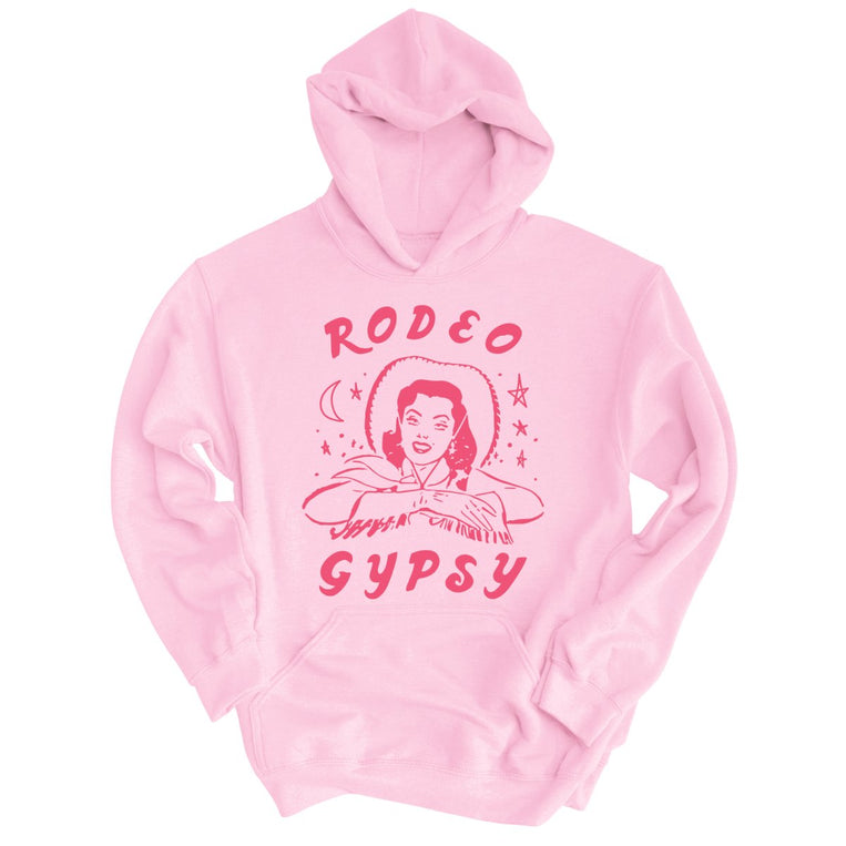 Rodeo Gypsy Graphic Hoodie - Light Pink
