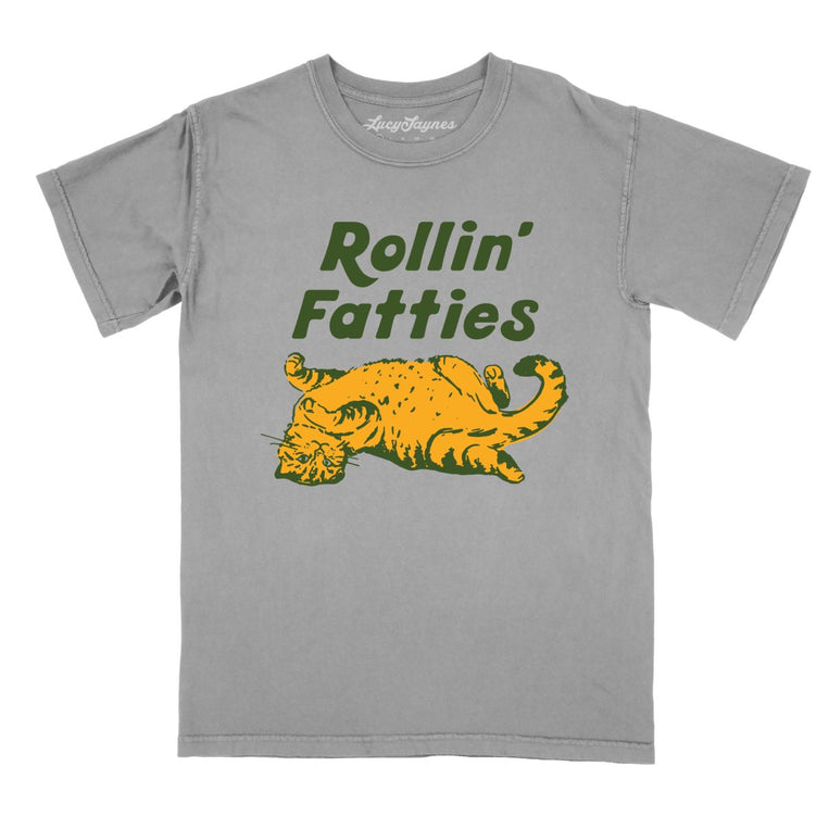 Rollin' Fatties Comfort Colors Graphic Tee - Grey