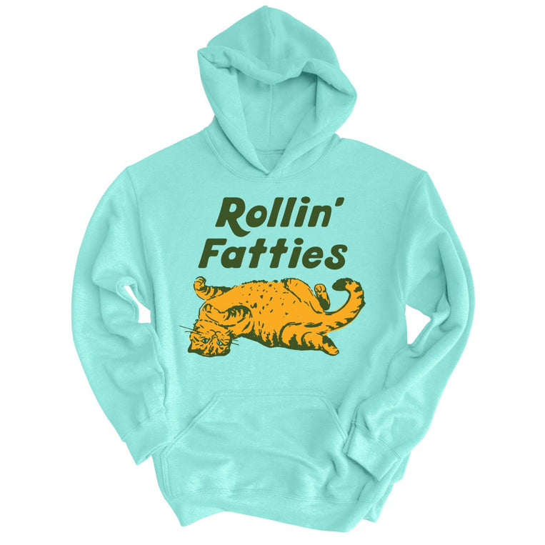 Rollin' Fatties Graphic Hoodie - Mint