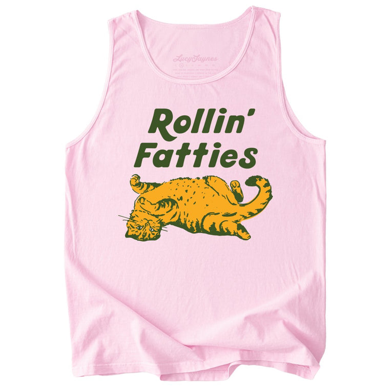 Rollin' Fatties Comfort Colors Graphic Tank Top - Blossom