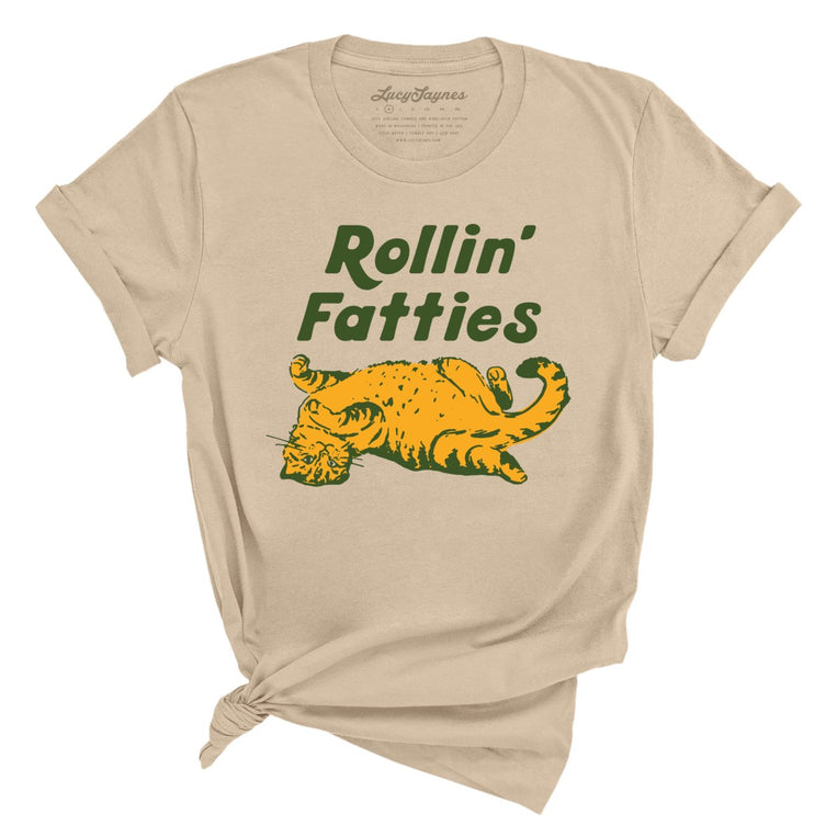 Rollin' Fatties Graphic Tee - Tan