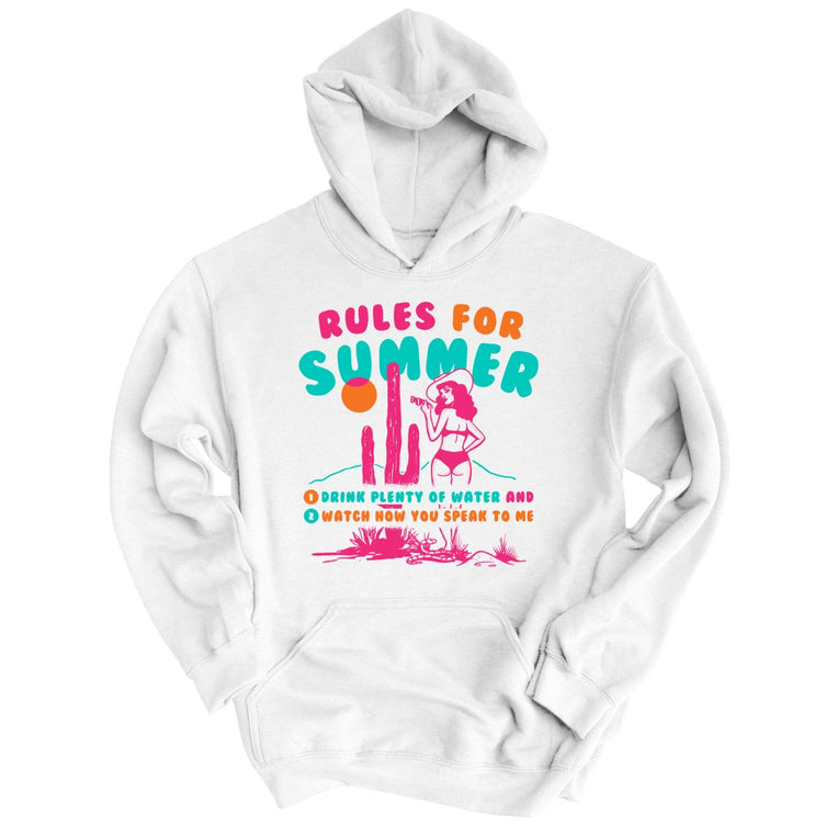Rules For Summer Graphic Hoodie