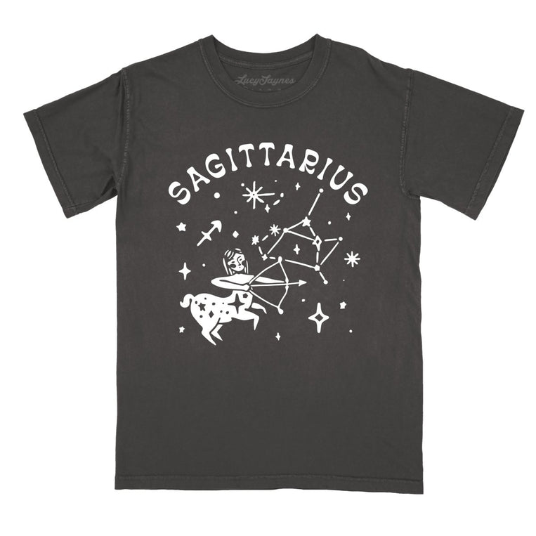 Sagittarius Comfort Colors Graphic Tee - Pepper