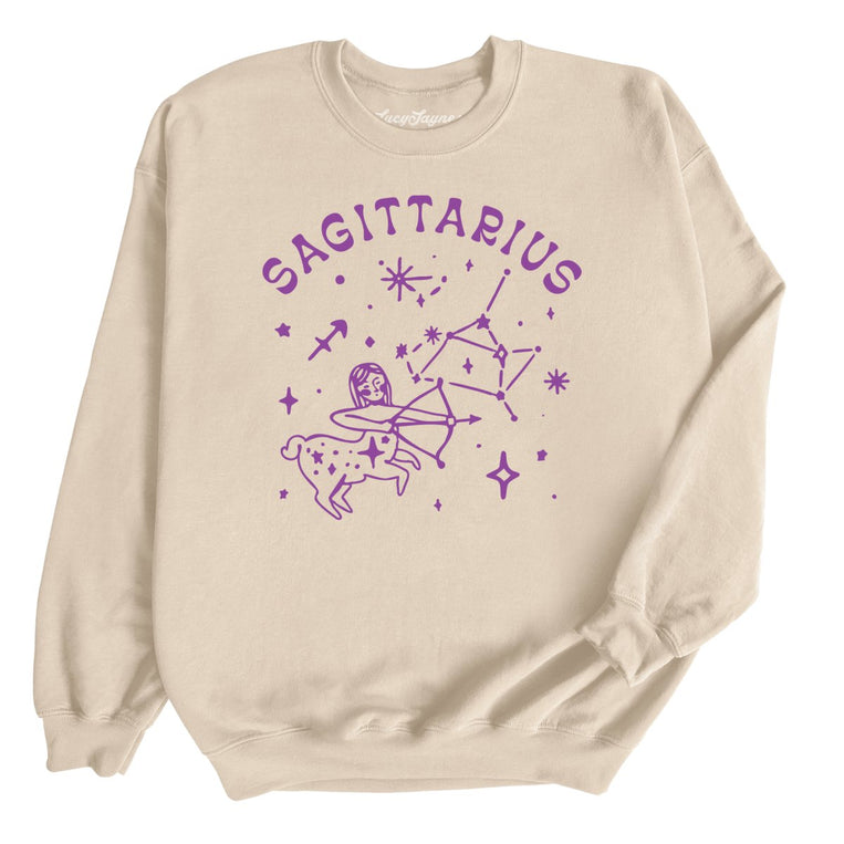 Sagittarius Graphic Sweatshirt - Sand