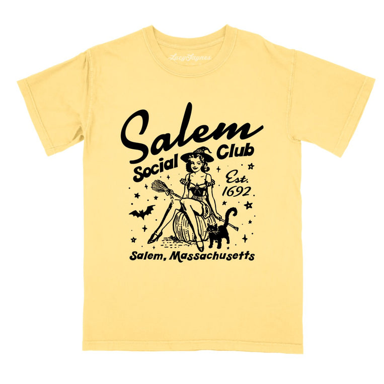 Salem Social Club Comfort Colors Graphic Tee - Butter