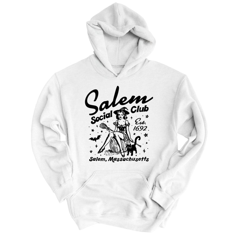Salem Social Club Graphic Hoodie - White