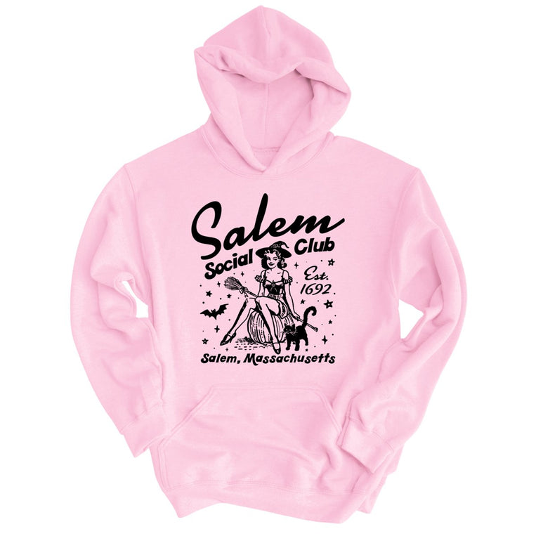 Salem Social Club Graphic Hoodie - Light Pink