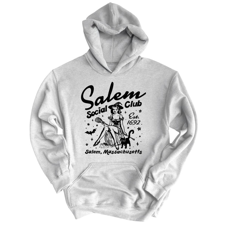 Salem Social Club Graphic Hoodie - Grey Heather