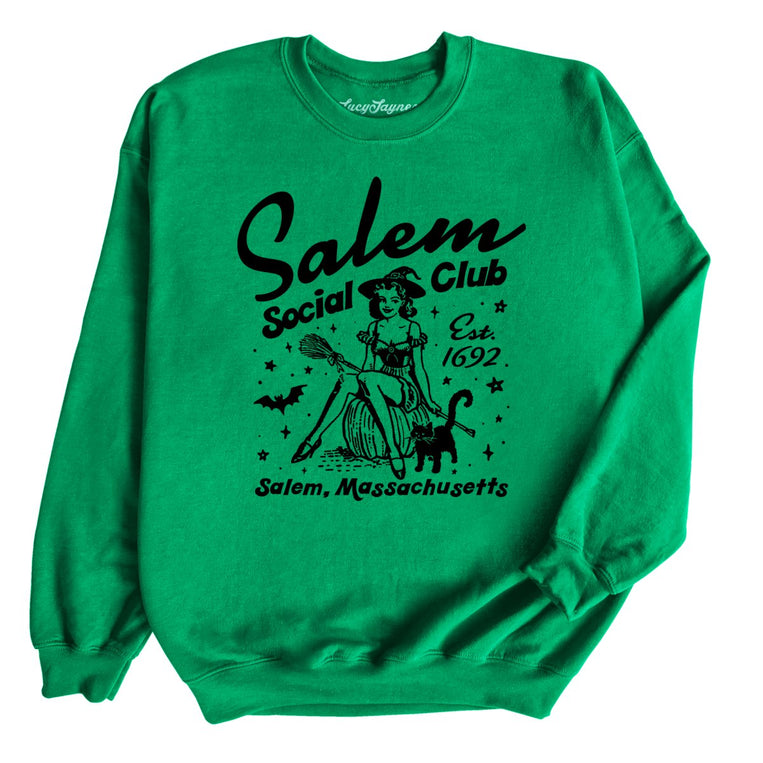 Salem Social Club Graphic Sweatshirt - Irish Green