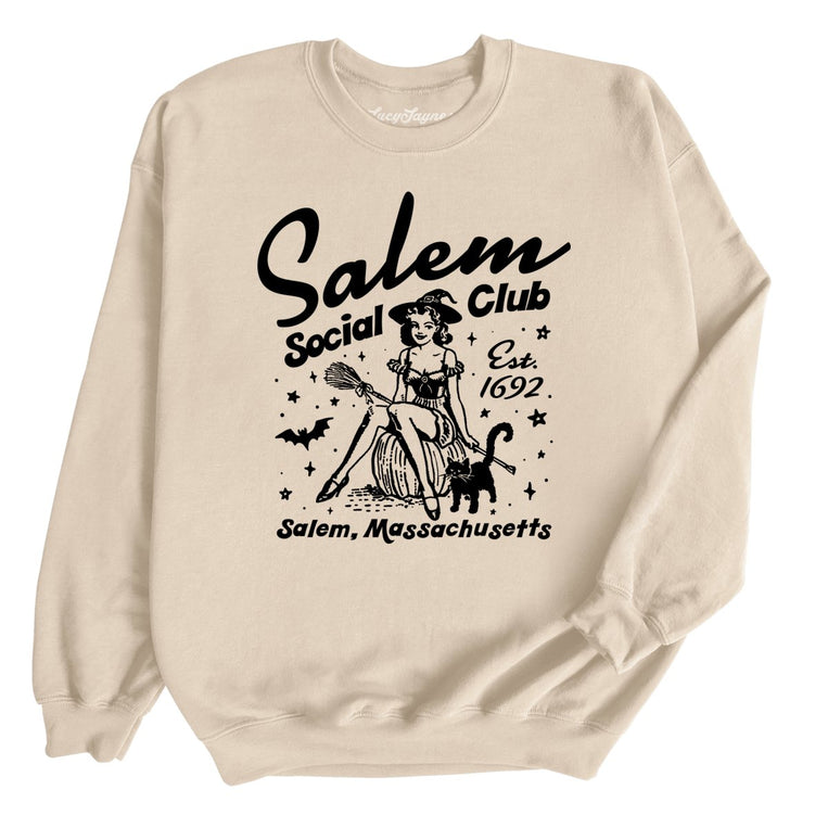 Salem Social Club Graphic Sweatshirt - Sand