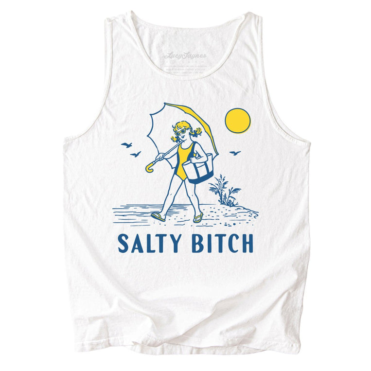 Salty Bitch Comfort Colors Graphic Tank Top