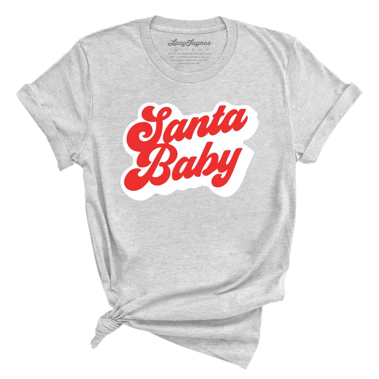 Santa Baby Graphic Tee - Athletic Heather