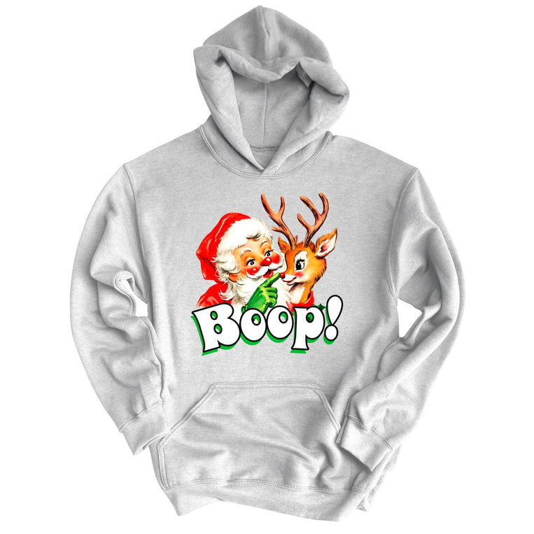 Santa Boop Graphic Hoodie - Ash