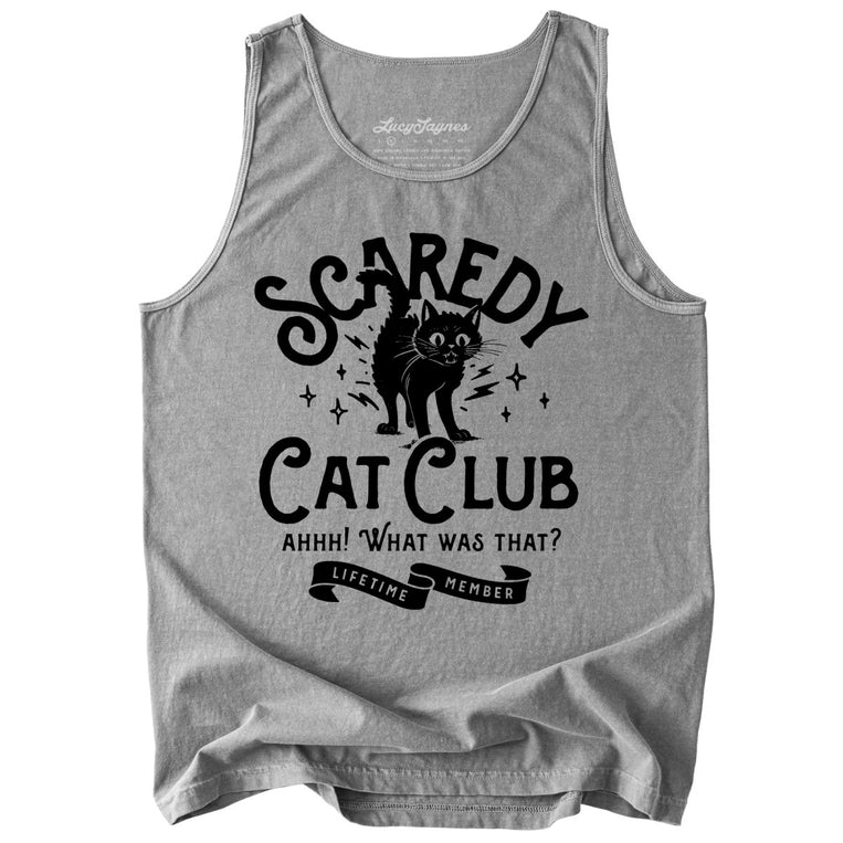 Scaredy Cat Club Comfort Colors Graphic Tank Top