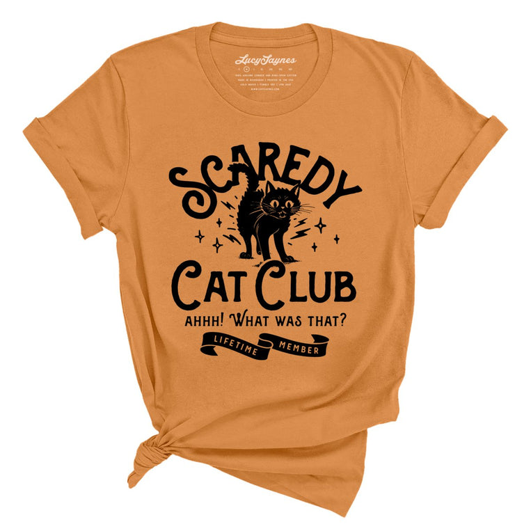 Scaredy Cat Club Graphic Tee - Toast