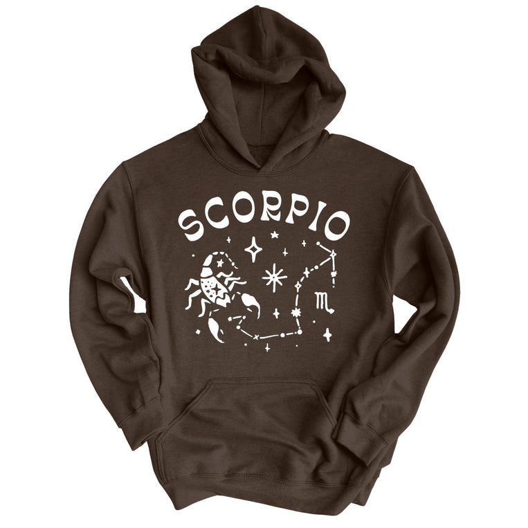 Scorpio Graphic Hoodie - Dark Chocolate