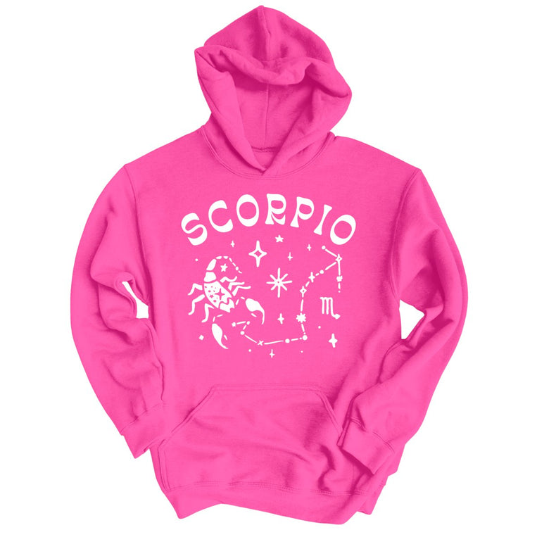 Scorpio Graphic Hoodie - Heliconia