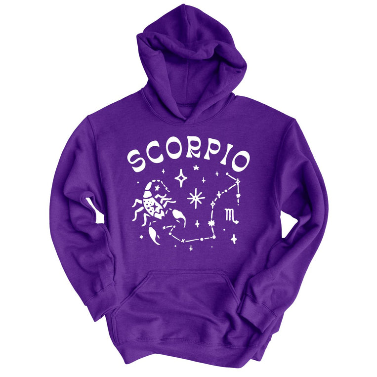 Scorpio Graphic Hoodie - Purple