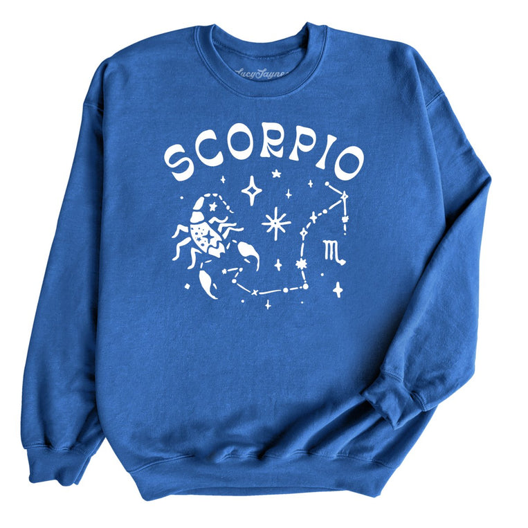 Scorpio Graphic Sweatshirt - Royal