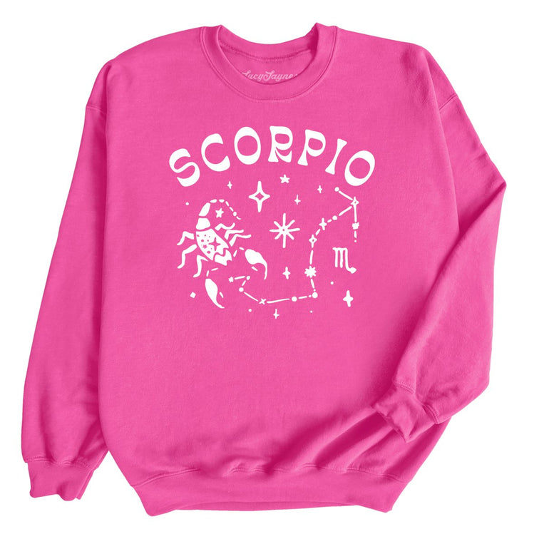 Scorpio Graphic Sweatshirt - Heliconia
