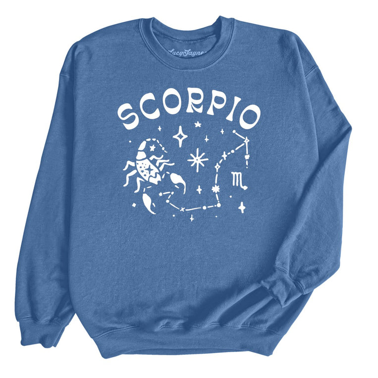 Scorpio Graphic Sweatshirt - Indigo Blue