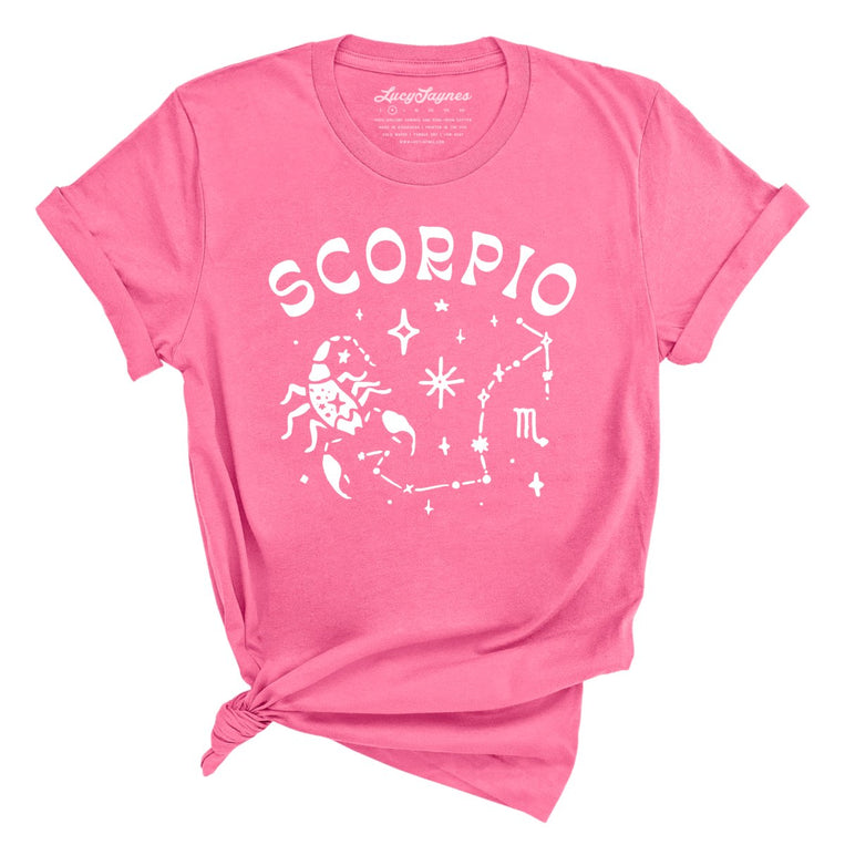 Scorpio Graphic Tee - Charity Pink