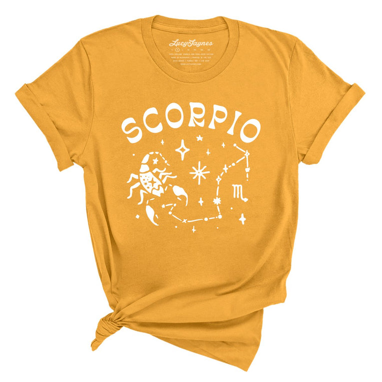 Scorpio Graphic Tee - Mustard