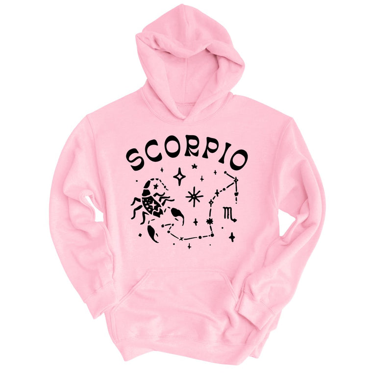 Scorpio Graphic Hoodie - Light Pink
