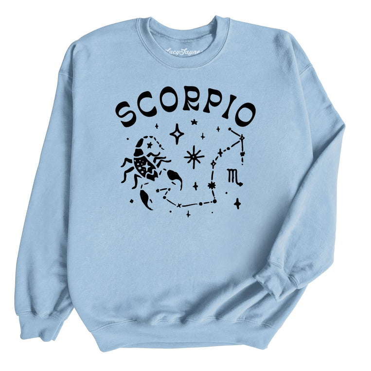 Scorpio Graphic Sweatshirt - Light Blue