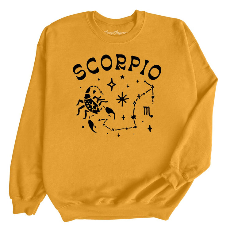 Scorpio Graphic Sweatshirt - Gold