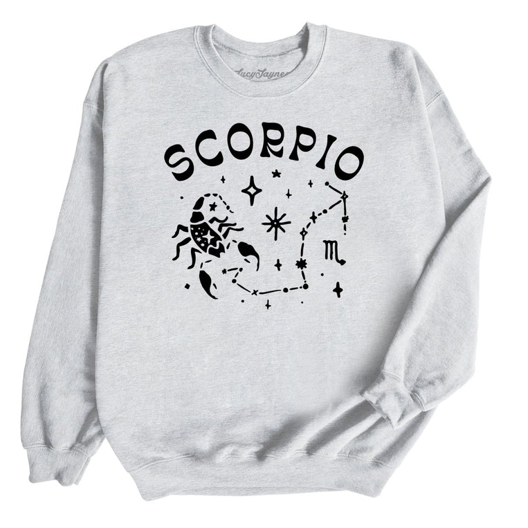 Scorpio Graphic Sweatshirt - Ash