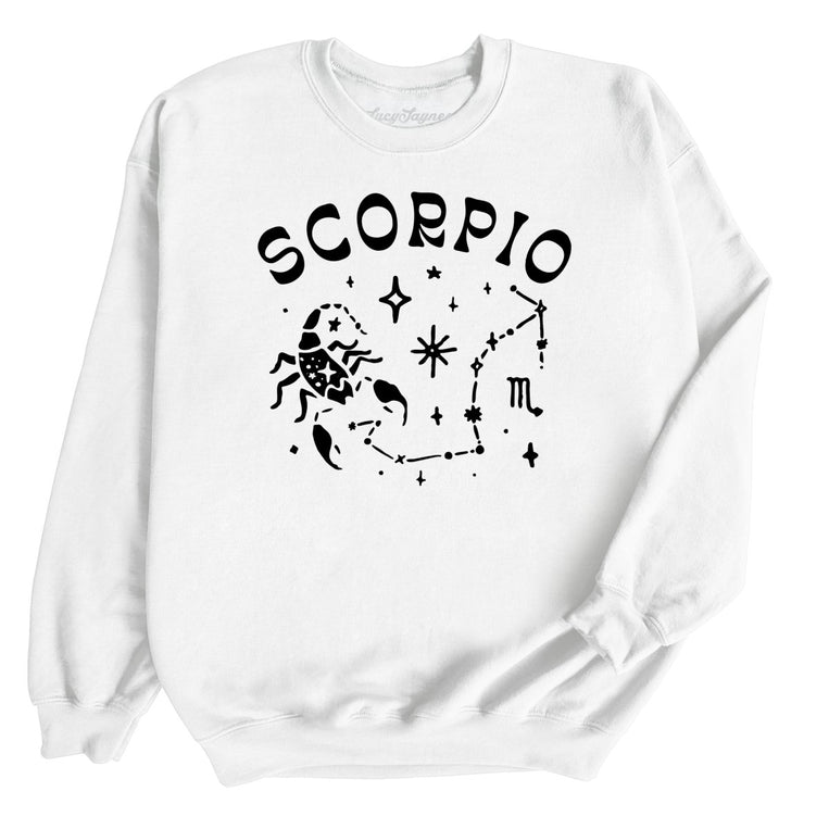 Scorpio Graphic Sweatshirt - White