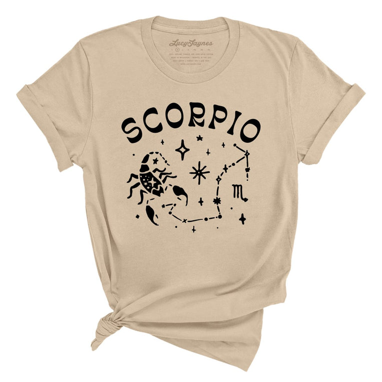 Scorpio Graphic Tee - Tan