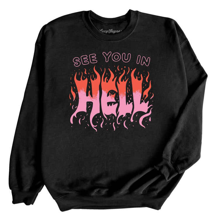 See You In Hell Graphic Sweatshirt
