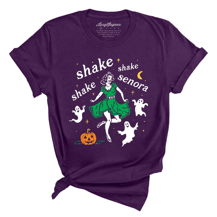 Shake Shake Shake Senora Graphic Tee - Team Purple