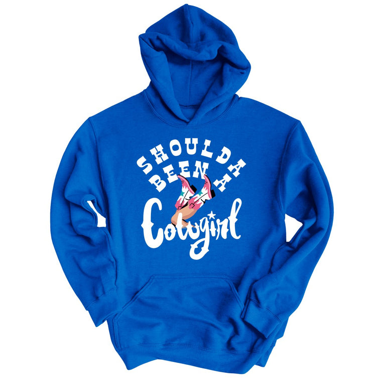 Should of Been a Cowgirl Graphic Hoodie - Royal