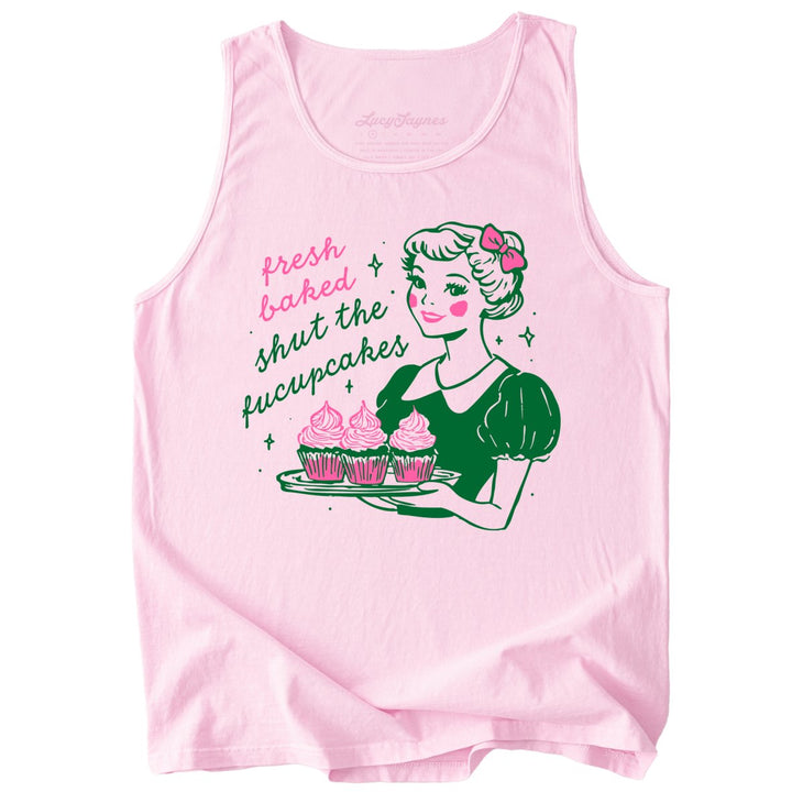 Shut The Fucupcakes Comfort Colors Tank Top