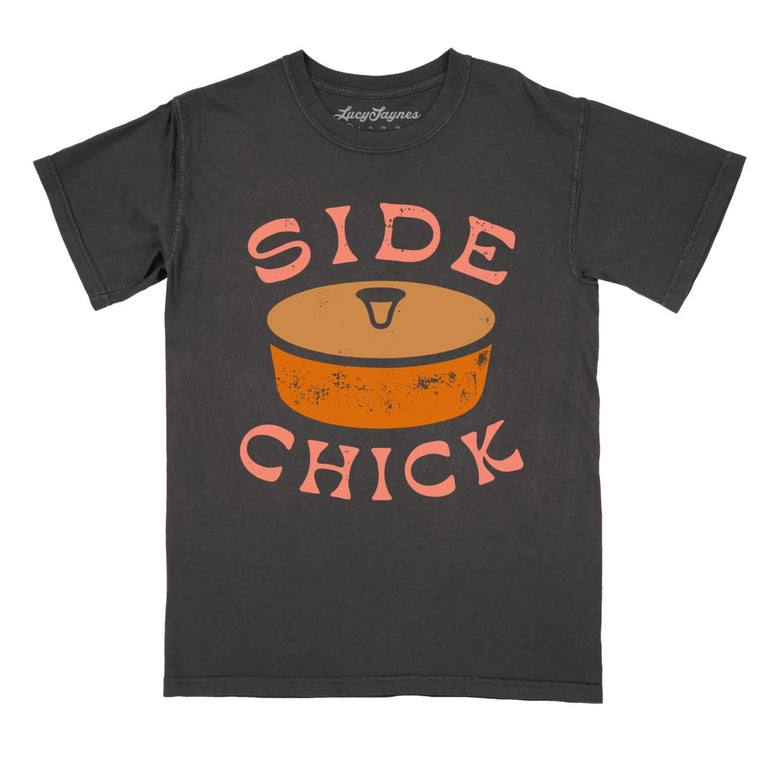 Side Chick Comfort Colors Graphic Tee - Pepper