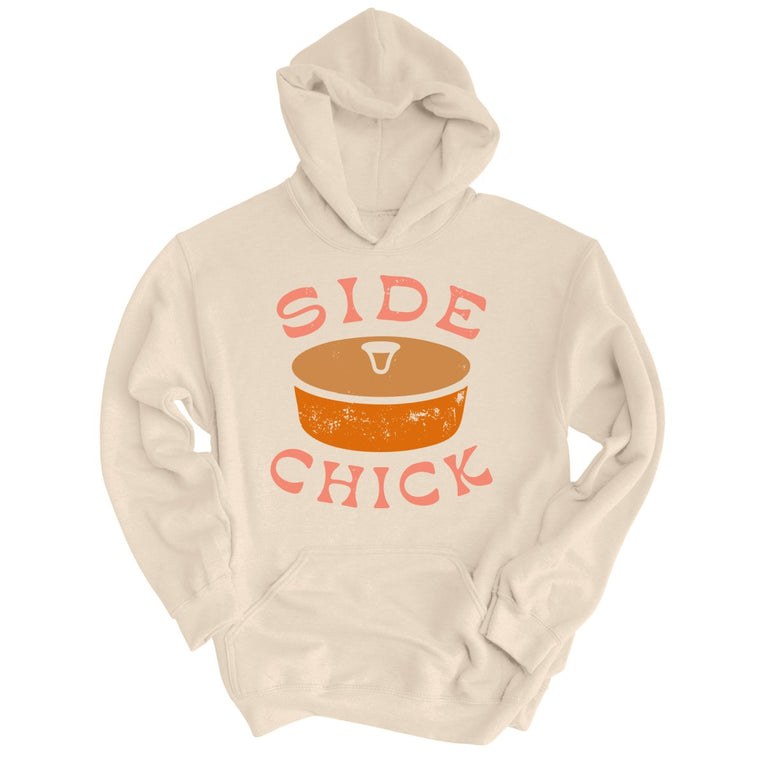 Side Chick Graphic Hoodie - Sand