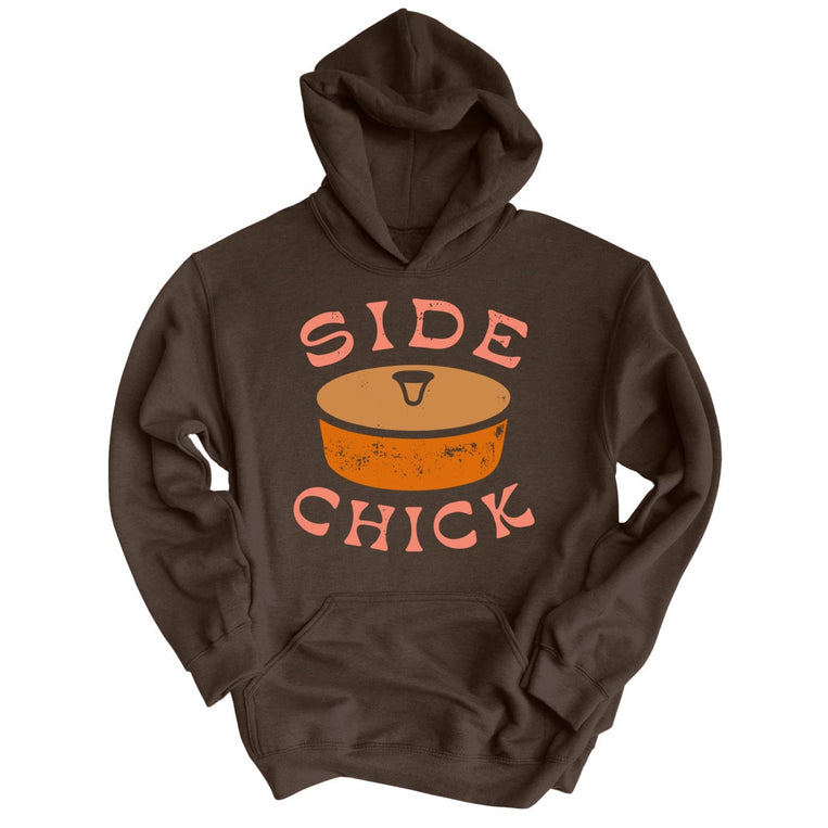 Side Chick Graphic Hoodie - Dark Chocolate