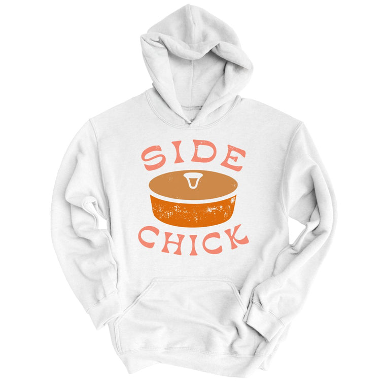 Side Chick Graphic Hoodie - White