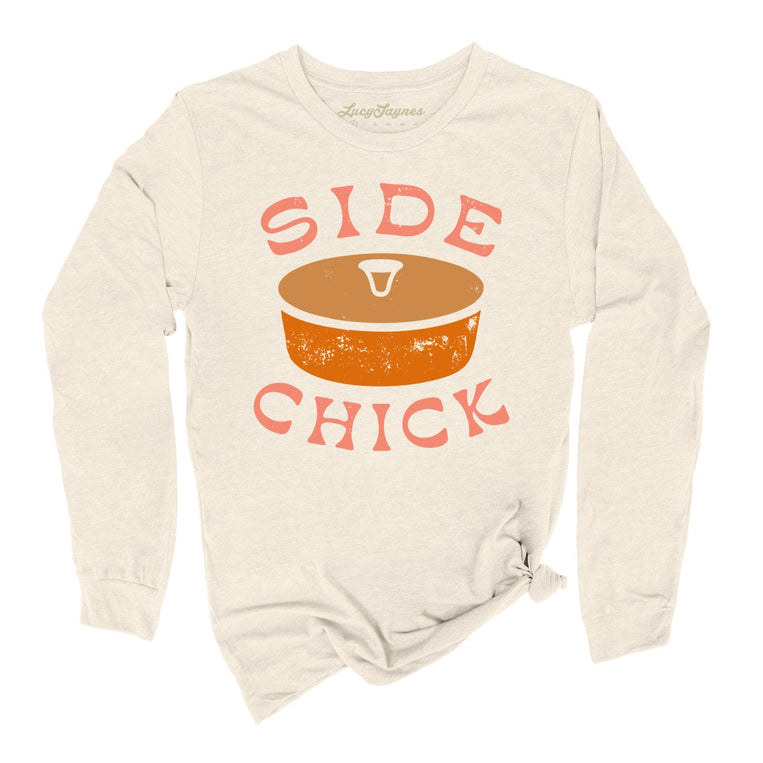 Side Chick Graphic Long Sleeve Tee - Natural