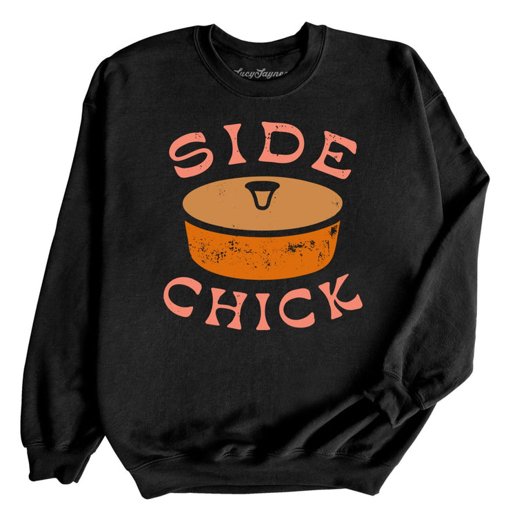 Side Chick Graphic Sweatshirt - Black