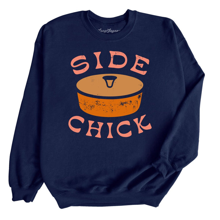 Side Chick Graphic Sweatshirt - Navy