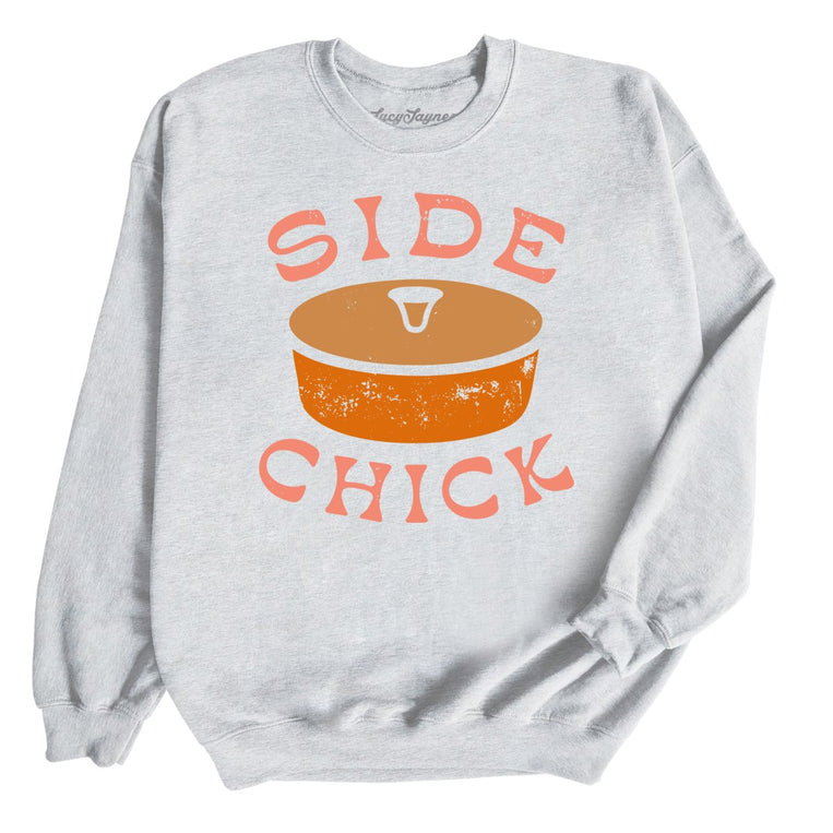 Side Chick Graphic Sweatshirt - Ash