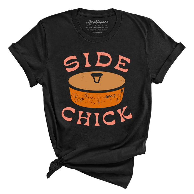 Side Chick Graphic Tee - Black