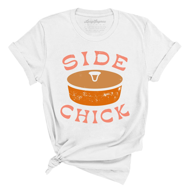 Side Chick Graphic Tee - White